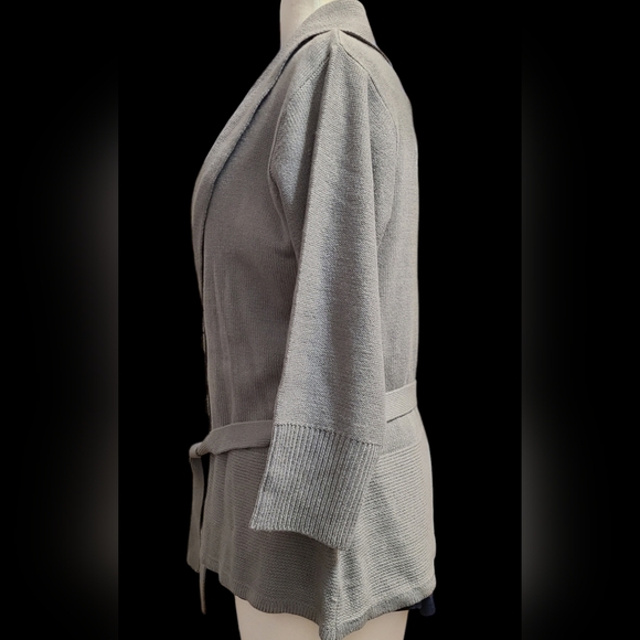 Stephanie Ragers size XL gray cardigan sweater - Picture 2 of 8